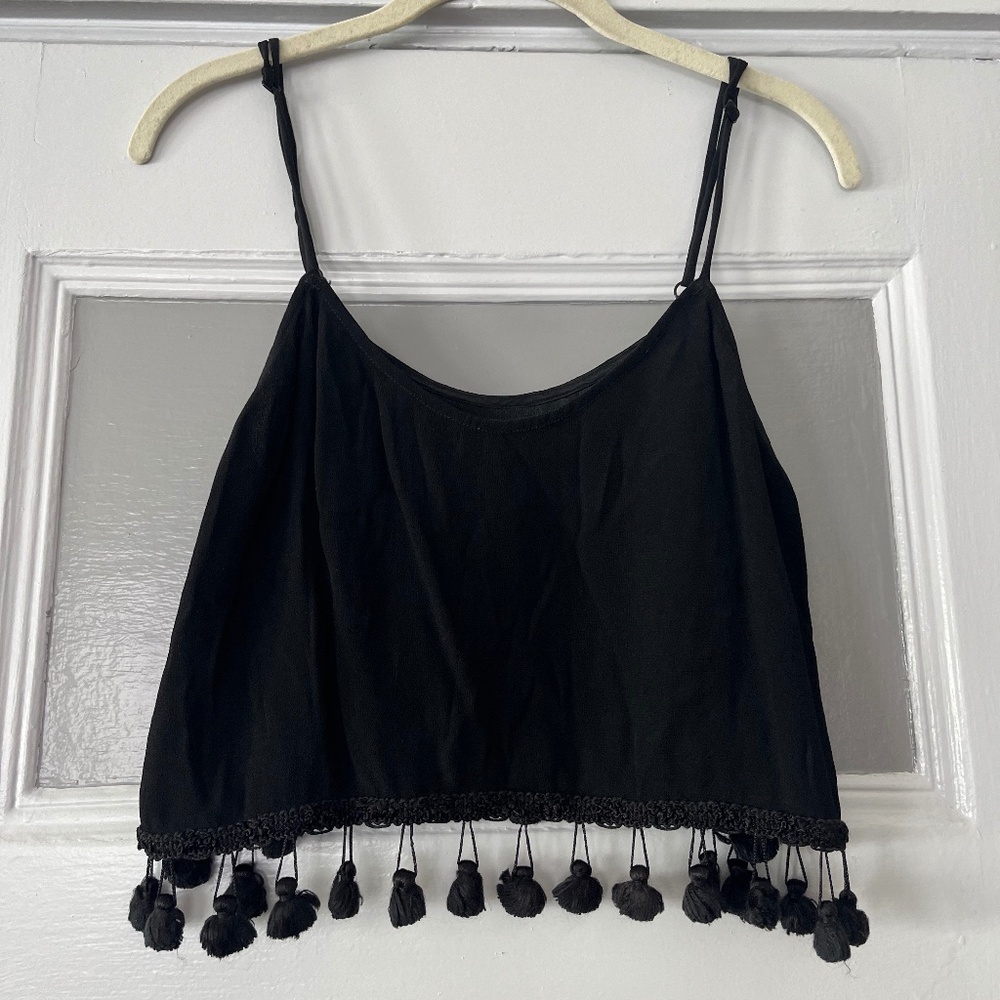 Black tassel reformation tank, size small